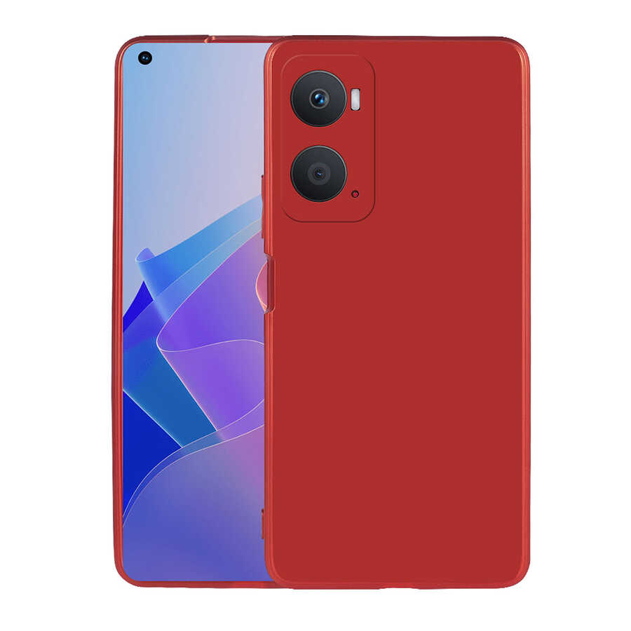 Oppo A96 4G Kılıf NXXA Premier Silikon Kapak-Kırmızı
