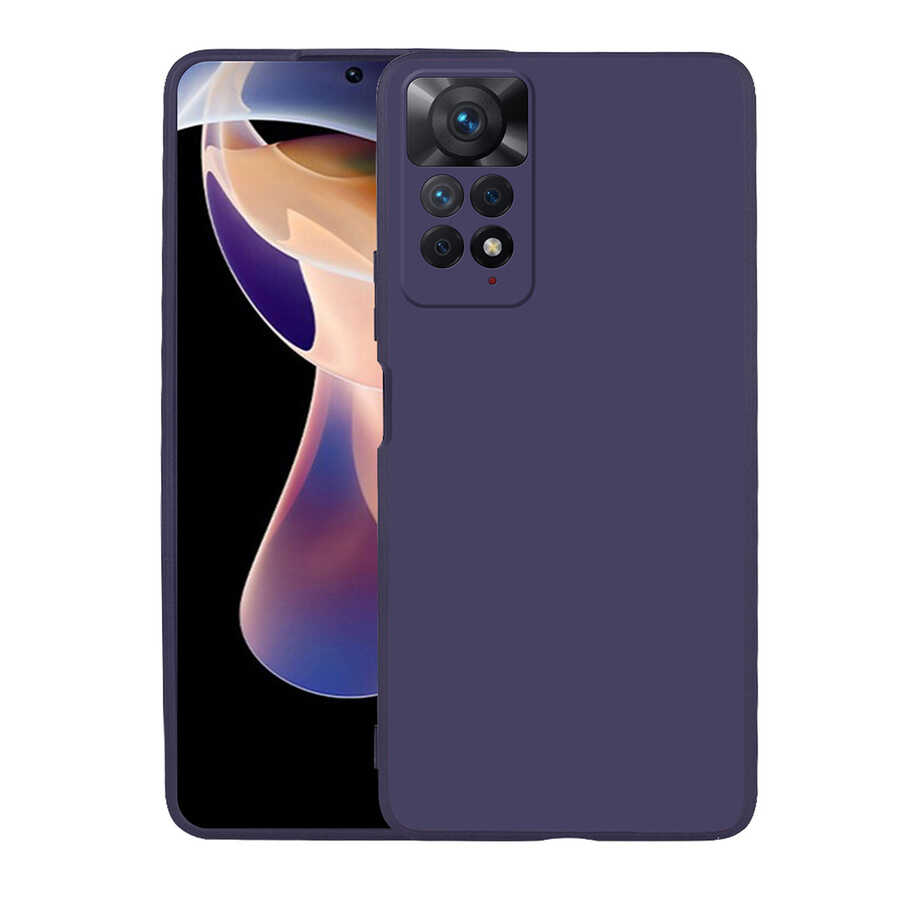 Xiaomi Redmi Note 11 Pro 5G Kılıf NXXA Premier Silikon Kapak-Lacivert