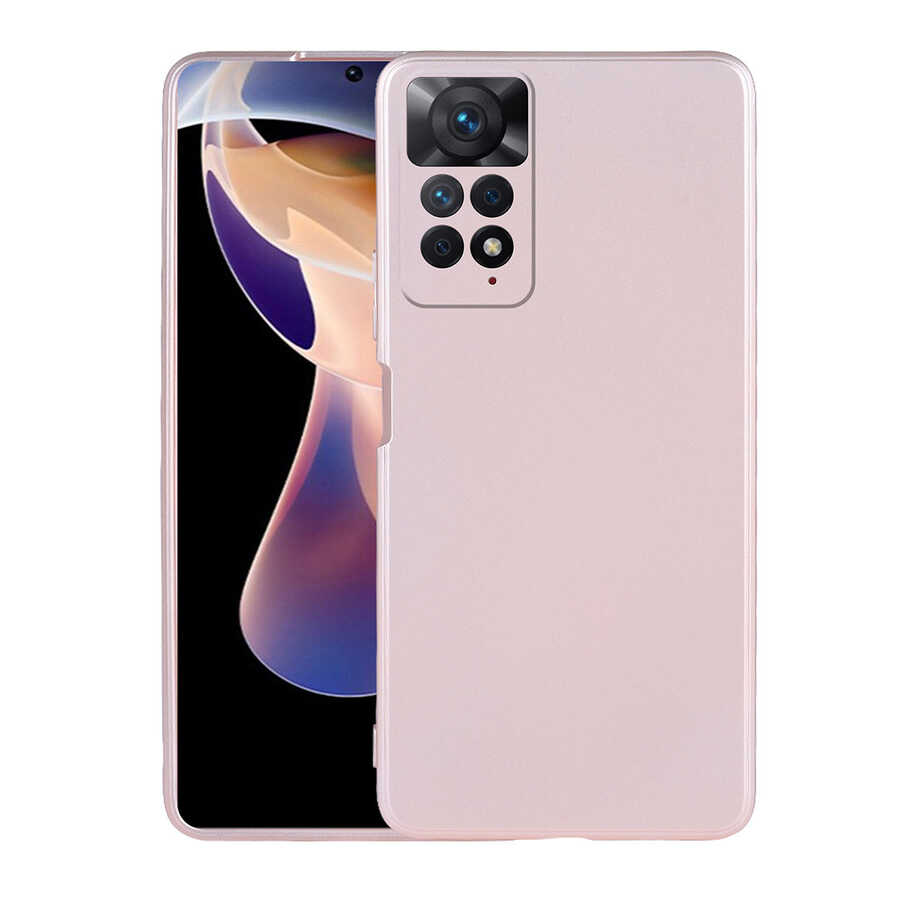 Xiaomi Redmi Note 11 Pro 5G Kılıf NXXA Premier Silikon Kapak-Rose Gold