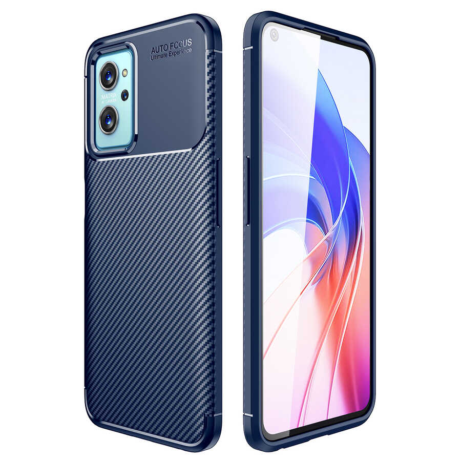 Oppo A96 4G Kılıf NXXA Negro Silikon Kapak-Lacivert