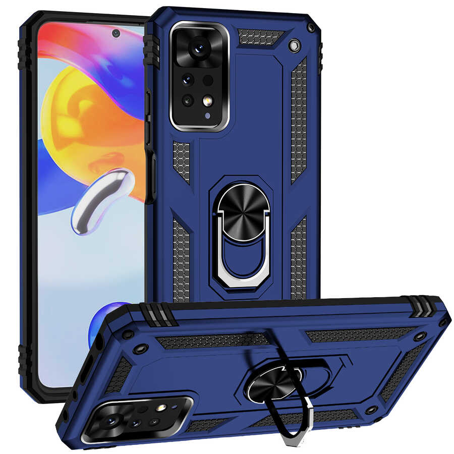 Xiaomi Redmi Note 11 Pro 5G Kılıf NXXA Vega Kapak-Mavi