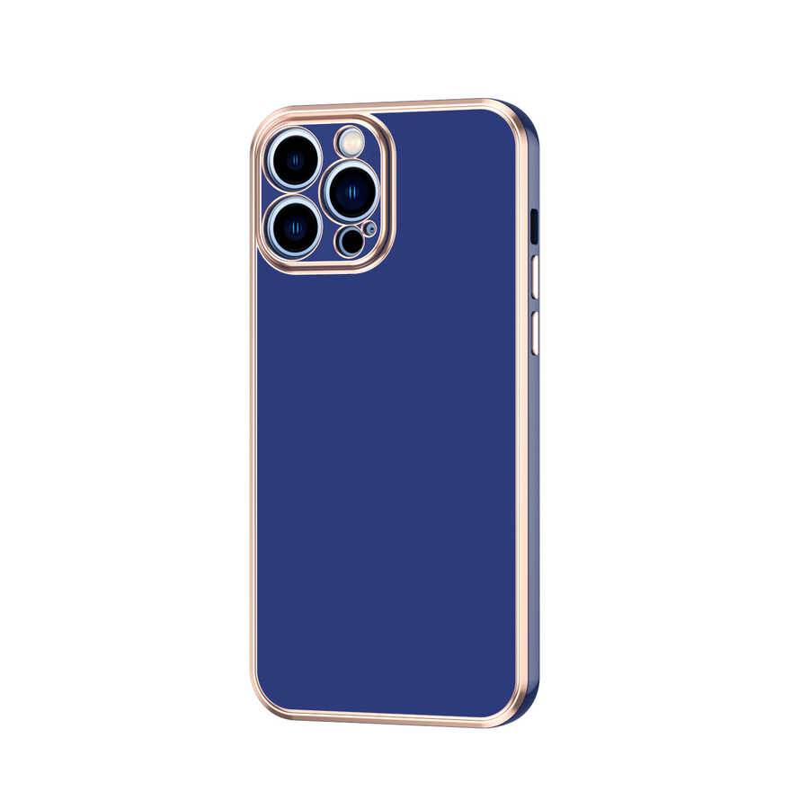 iPhone 12 Pro Max Uyumlu NXXA Bark Kapak-Lacivert