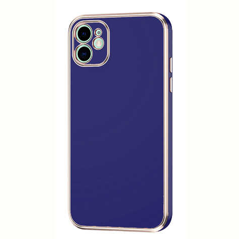 iPhone 12 Uyumlu NXXA Bark Kapak-Lacivert