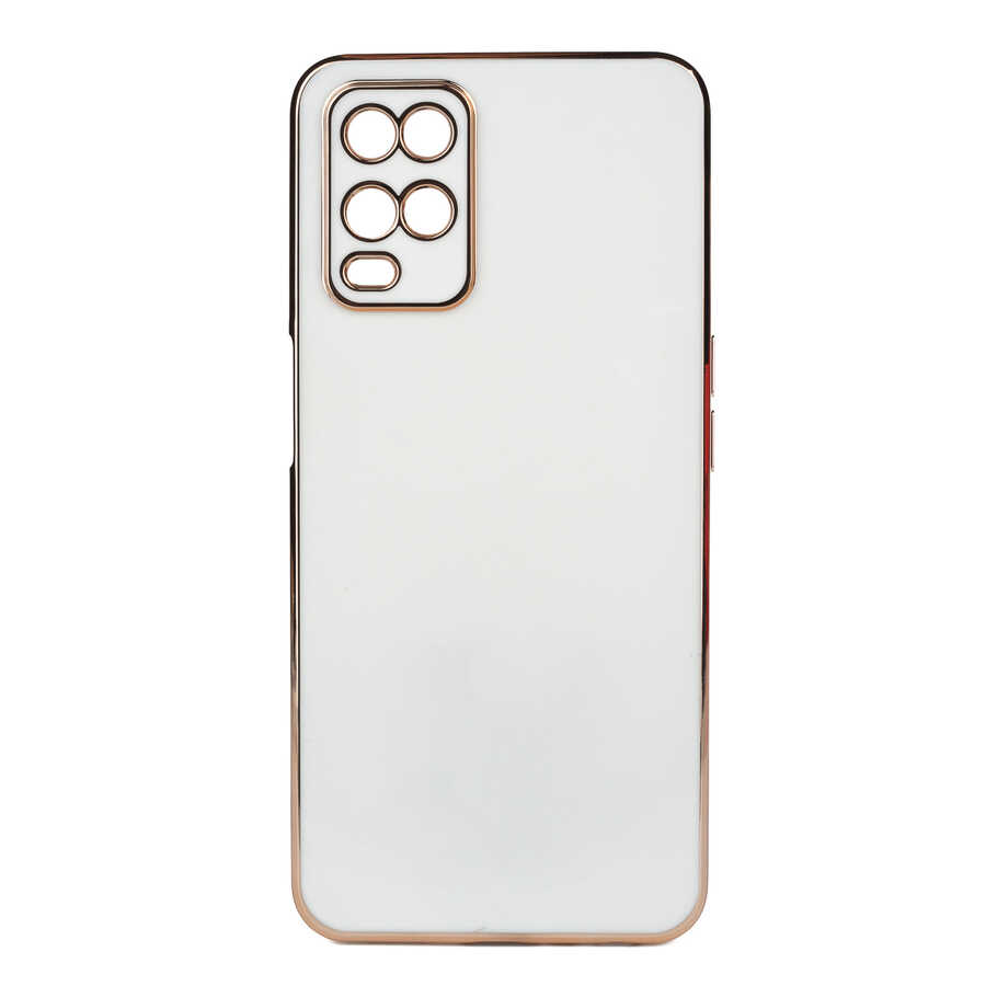 Oppo A54 4G Kılıf NXXA Bark Kapak-Beyaz