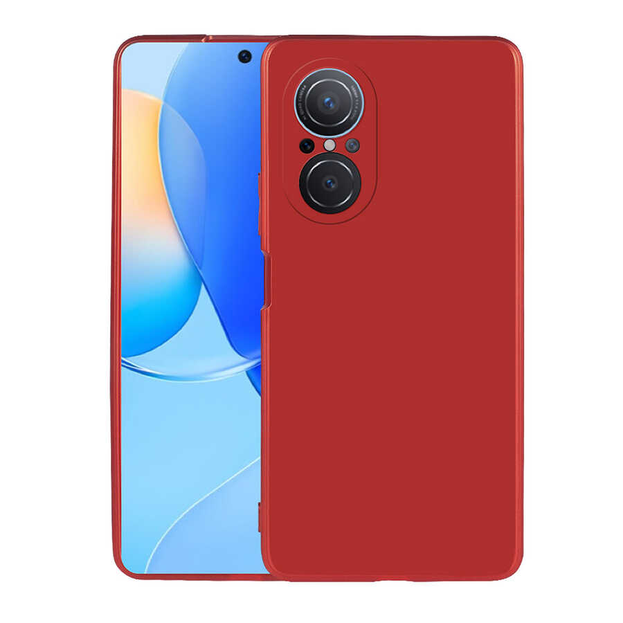 Huawei Nova 9 SE Kılıf NXXA Premier Silikon Kapak-Kırmızı