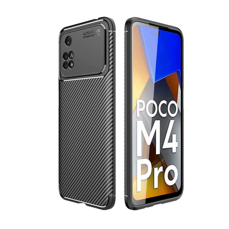 Xiaomi Poco M4 Pro 4G Kılıf NXXA Negro Silikon Kapak-Siyah