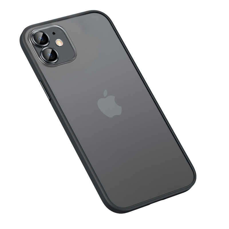 iPhone 12 Kılıf NXXA Retro Kapak-Siyah