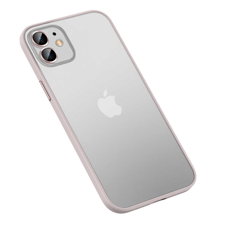 iPhone 12 Kılıf NXXA Retro Kapak-Rose Gold