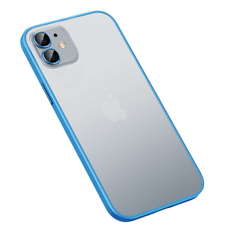 iPhone 12 Uyumlu NXXA Retro Kapak-Mavi