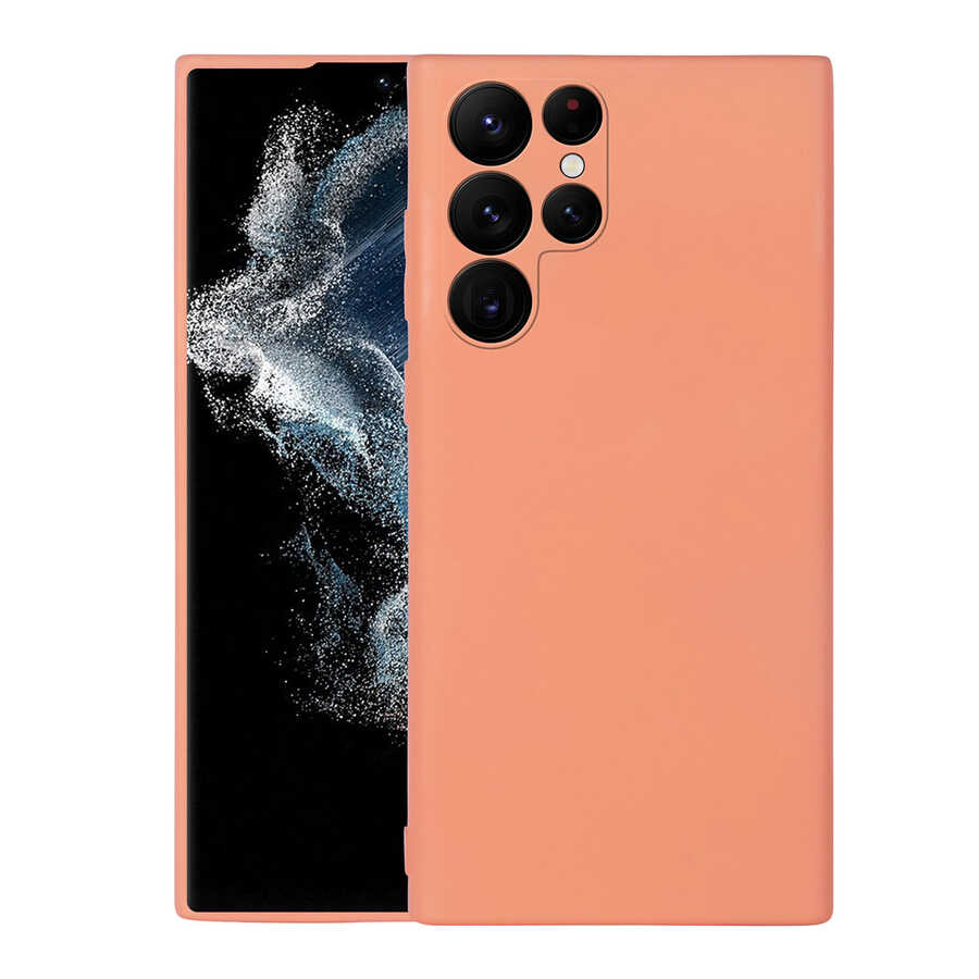 Galaxy S22 Ultra Kılıf NXXA Mara LaAAKan Kapak-Turuncu