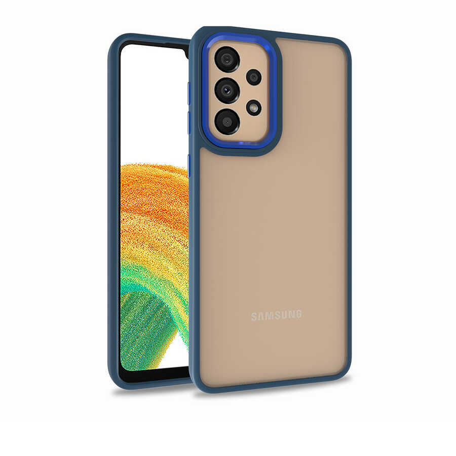 Galaxy A32 4G Kılıf NXXA Flora Kapak-Mavi