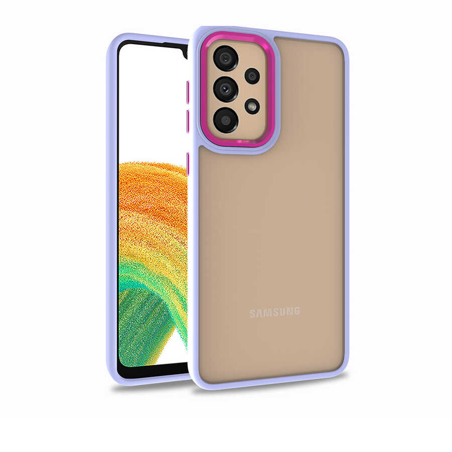 Galaxy A32 4G Kılıf NXXA Flora Kapak-Lila