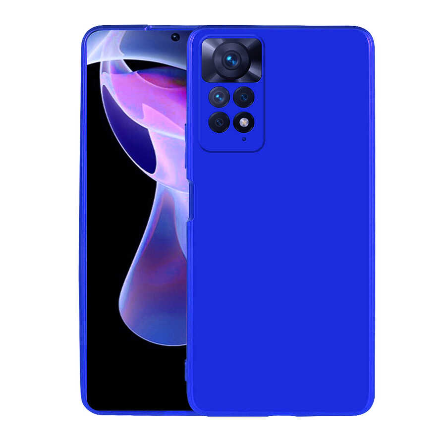 Xiaomi Redmi Note 11 Pro 5G Kılıf NXXA Premier Silikon Kapak-Saks Mavi