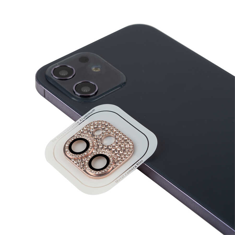 iPhone 11 Uyumlu NXXA CL-08 Kamera Lens Koruyucu-Pembe