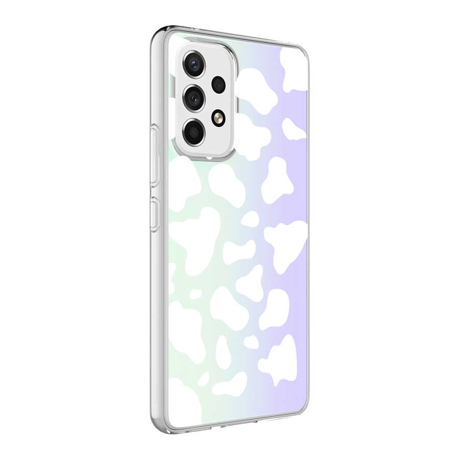 Galaxy A33 5G Kılıf NXXA M-Blue Desenli Kapak-Cow No2