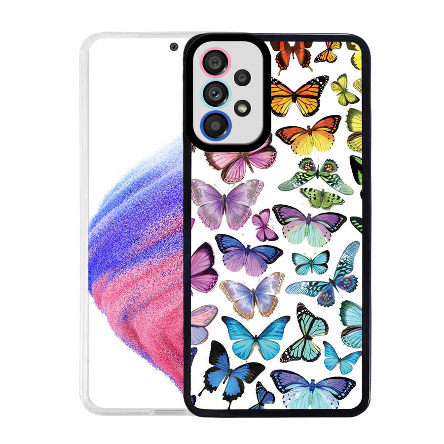 Galaxy A33 5G Kılıf NXXA M-Fit Desenli Kapak-Butterfly No3