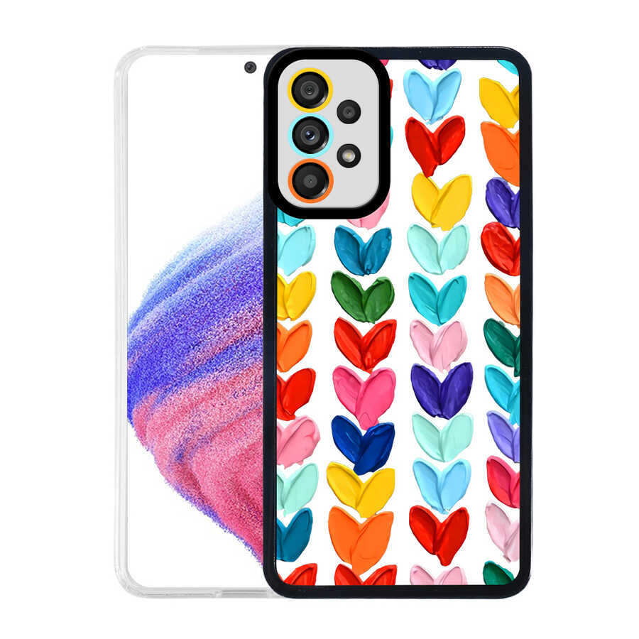 Galaxy A33 5G Kılıf NXXA M-Fit Desenli Kapak-Heart No6