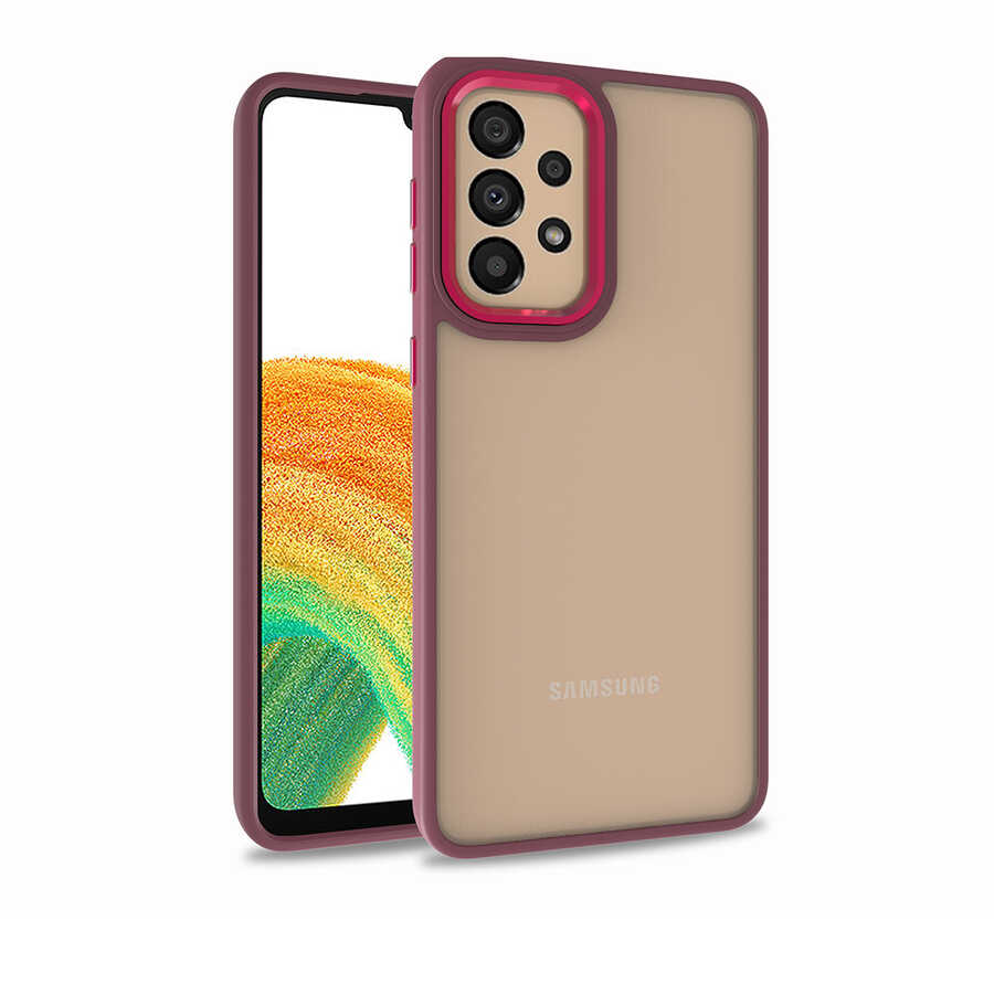 Galaxy A52 Kılıf NXXA Flora Kapak-Kırmızı