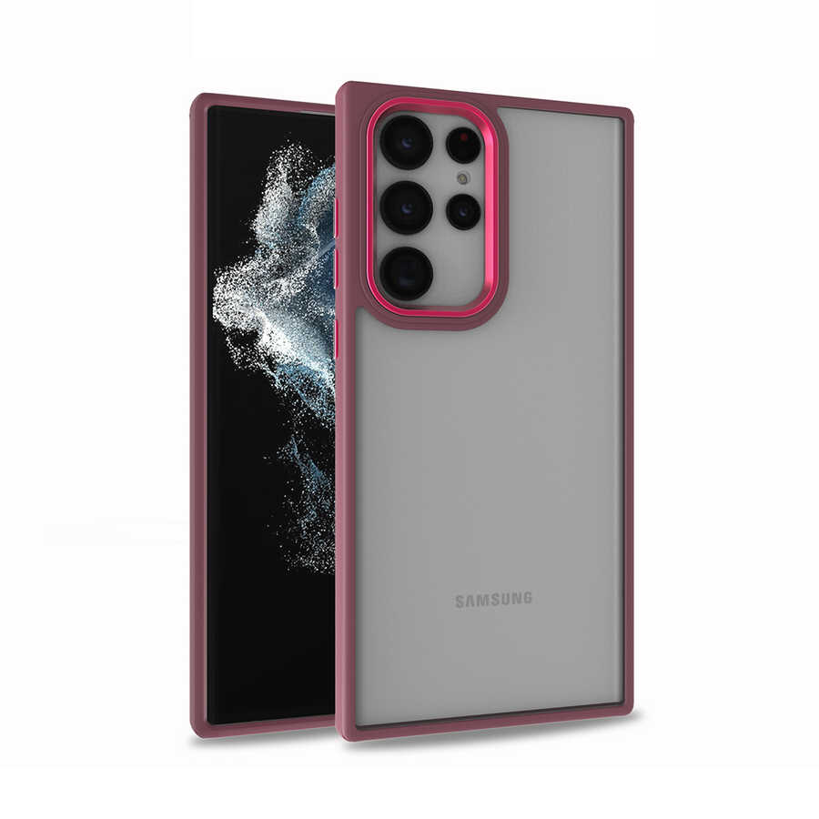 Galaxy S22 Ultra Kılıf NXXA Flora Kapak-Kırmızı