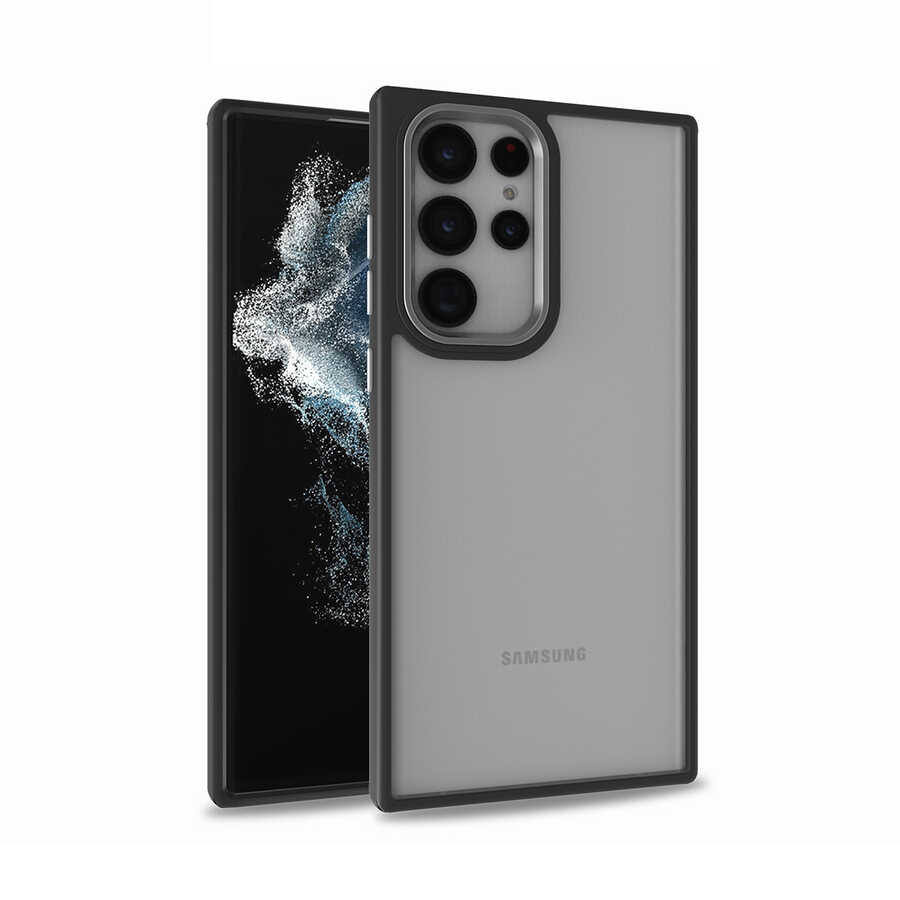 Galaxy S22 Ultra Kılıf NXXA Flora Kapak-Siyah