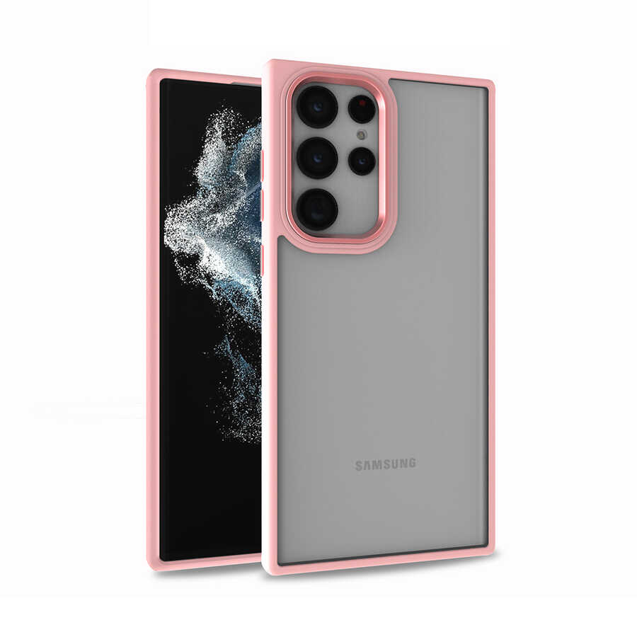 Galaxy S22 Ultra Kılıf NXXA Flora Kapak-Rose Gold
