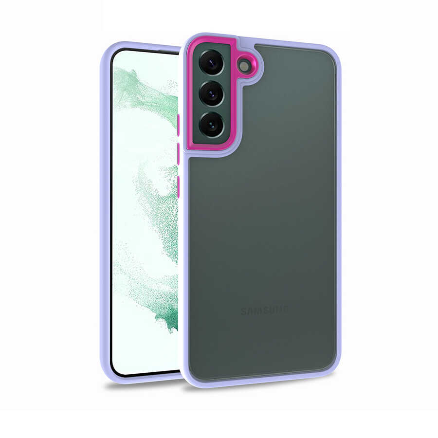 Galaxy S22 Kılıf NXXA Flora Kapak-Lila