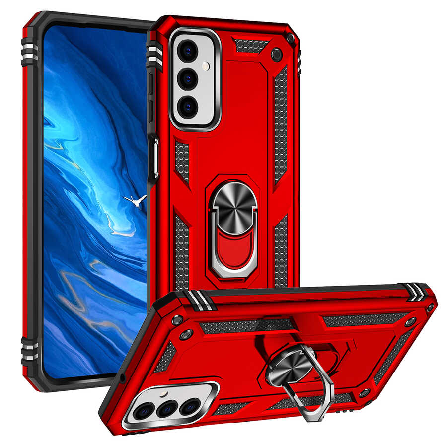 Galaxy M23 Kılıf NXXA Vega Kapak-Kırmızı