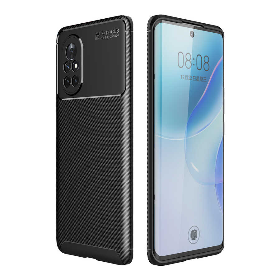 Huawei Nova 8İ Kılıf NXXA Negro Silikon Kapak-Siyah
