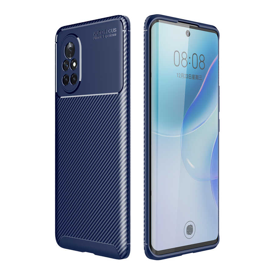Huawei Nova 8İ Kılıf NXXA Negro Silikon Kapak-Lacivert