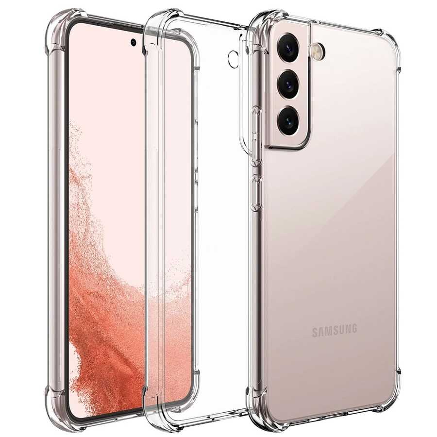 Galaxy S22 Plus Kılıf NXXA Kamera Korumalı Nitro Anti Shock Silikon-Renksiz