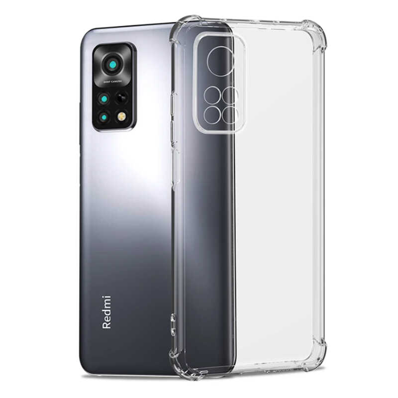 Xiaomi Redmi Note 11S Global Kılıf NXXA Kamera Korumalı Nitro Anti Shock Silikon-Renksiz