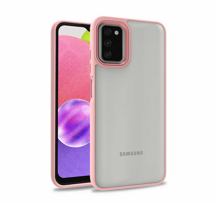 Galaxy A03S Kılıf NXXA Flora Kapak-Rose Gold