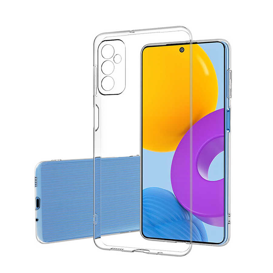 Galaxy A03S Kılıf NXXA Kamera Korumalı Süper Silikon Kapak-Renksiz