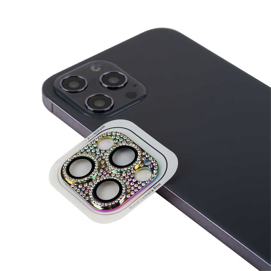 iPhone 12 Pro Uyumlu NXXA CL-08 Kamera Lens Koruyucu-Colorful