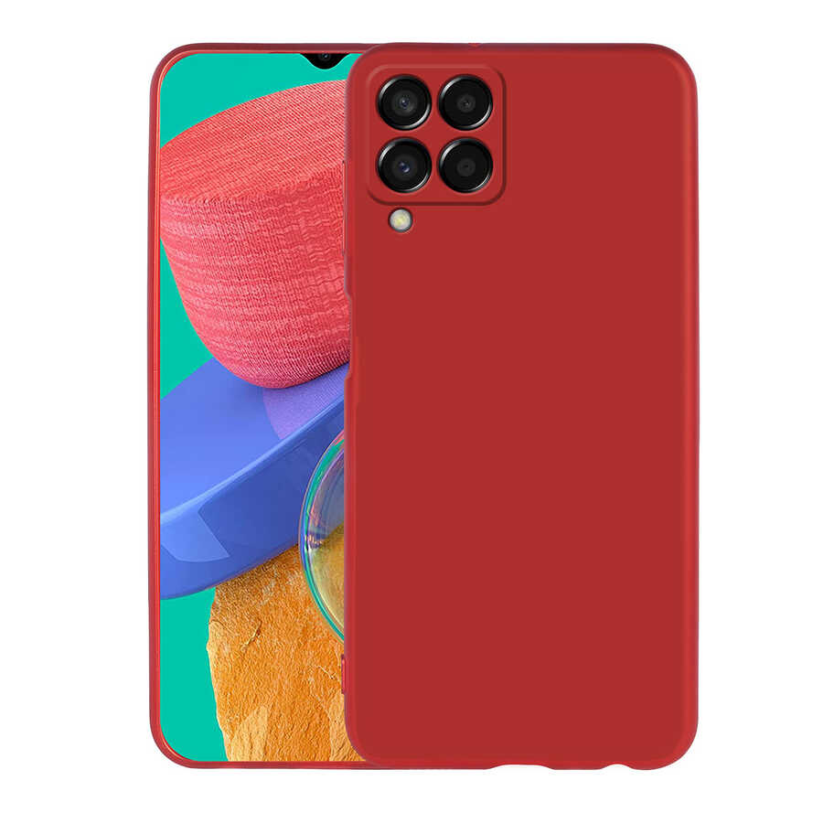 Galaxy M33 Kılıf NXXA Premier Silikon Kapak-Kırmızı