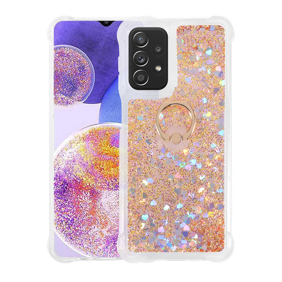 Galaxy A23 Kılıf NXXA Milce Kapak-Gold