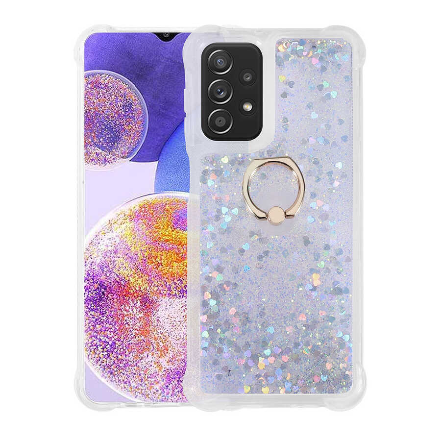 Galaxy A23 Kılıf NXXA Milce Kapak-Gümüş