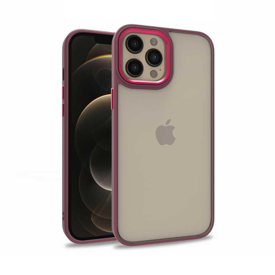 iPhone 12 Pro Max Kılıf NXXA Flora Kapak-Kırmızı