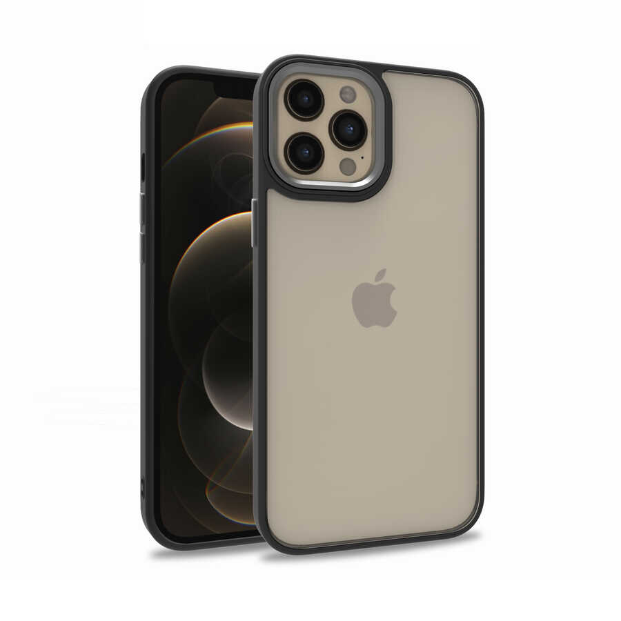 iPhone 12 Pro Max Kılıf NXXA Flora Kapak-Siyah