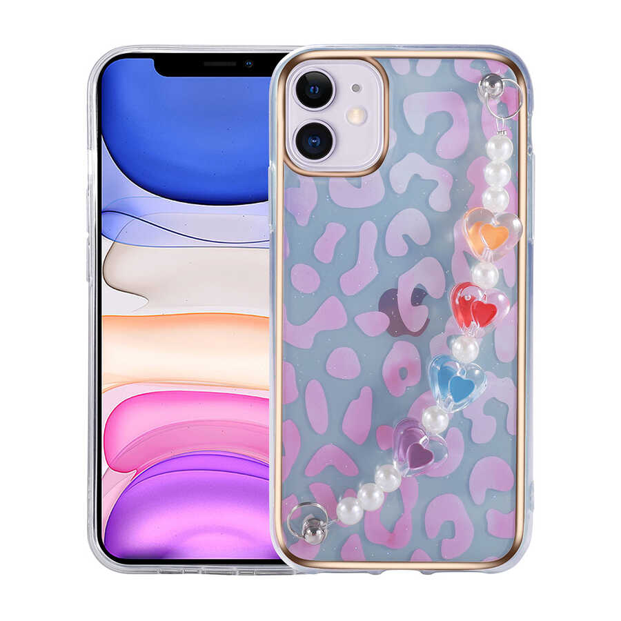 iPhone 12 Kılıf NXXA Pilla Kapak-Pembe