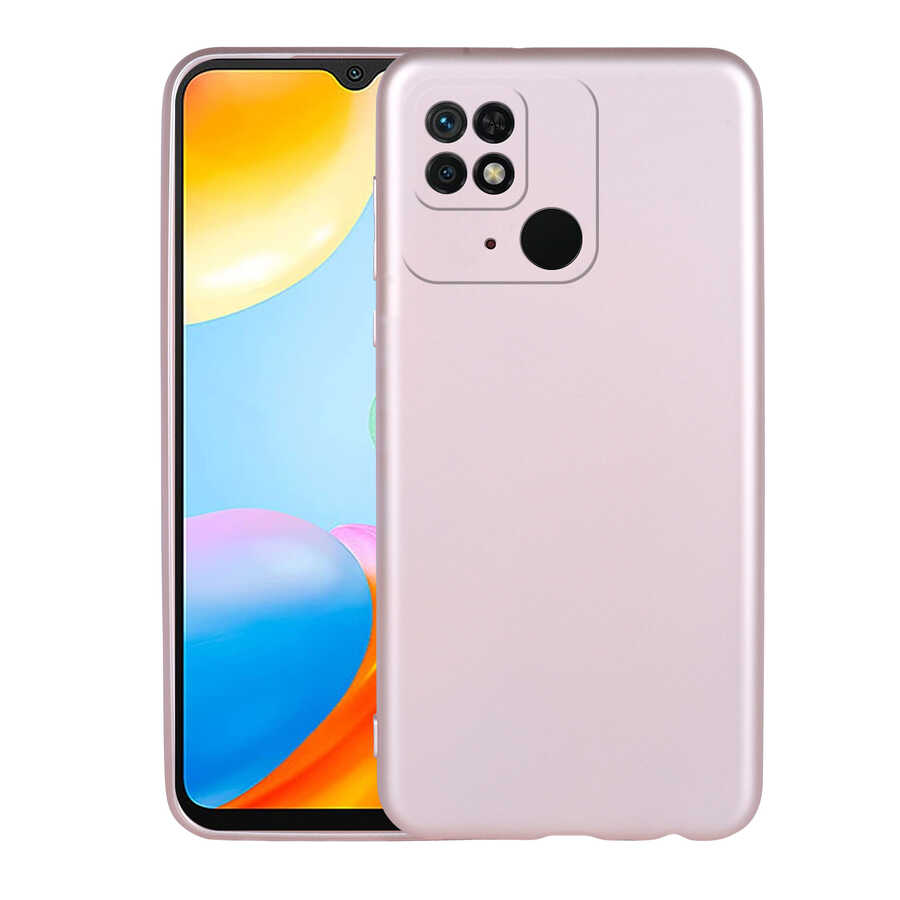 Xiaomi Redmi 10C Kılıf NXXA Premier Silikon Kapak-Rose Gold