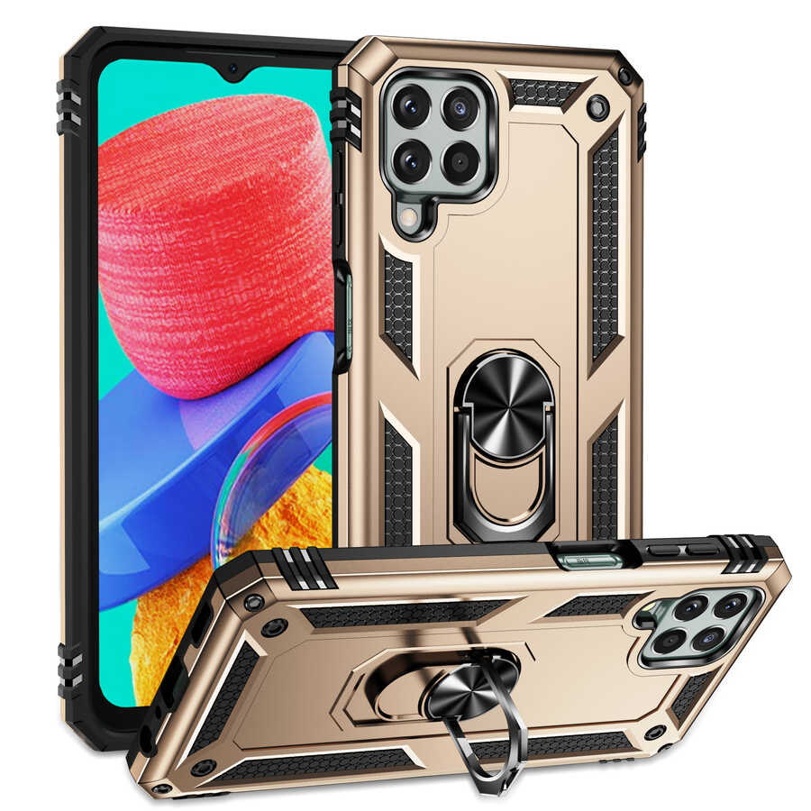 Galaxy M33 Kılıf NXXA Vega Kapak-Gold