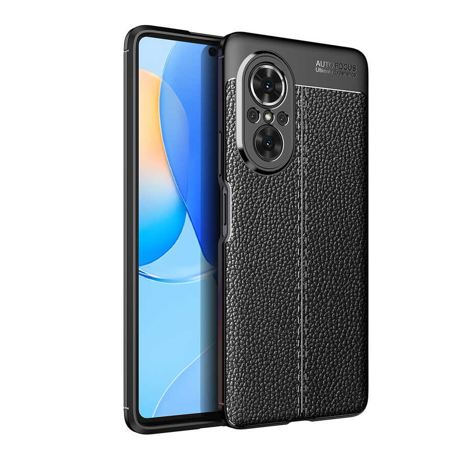 Huawei Nova 9 SE Kılıf NXXA Niss Silikon Kapak-Siyah