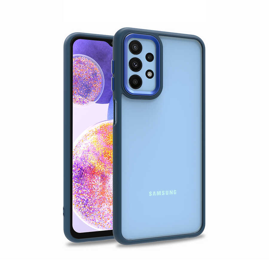 Galaxy A23 Kılıf NXXA Flora Kapak-Mavi