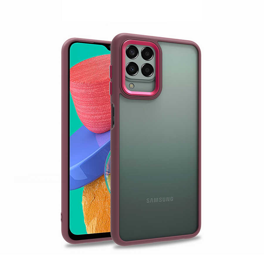 Galaxy M33 Kılıf NXXA Flora Kapak-Kırmızı