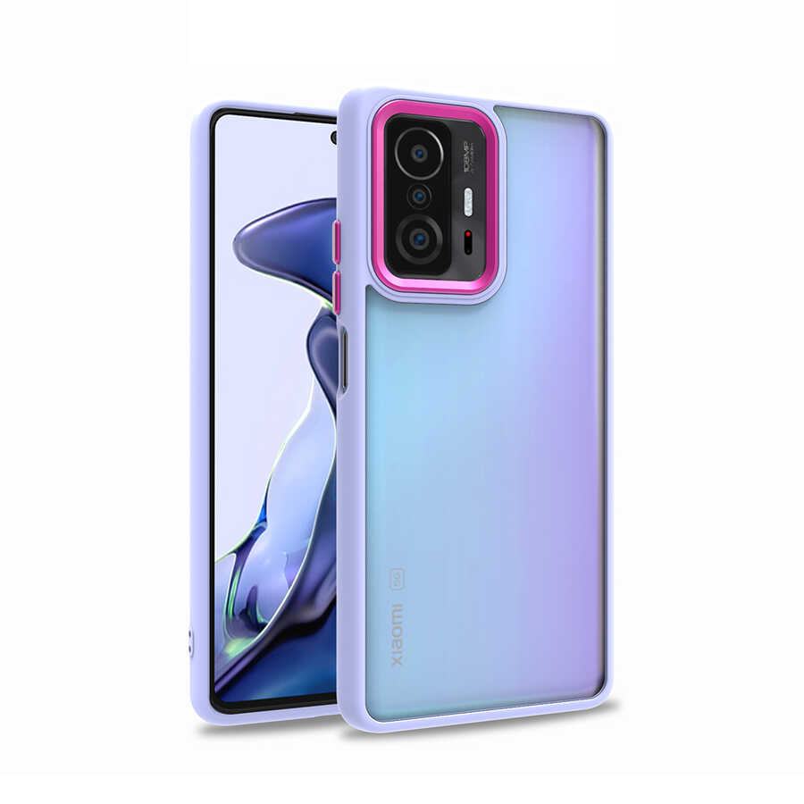 Xiaomi Mi 11T Pro 5G Kılıf NXXA Flora Kapak-Lila