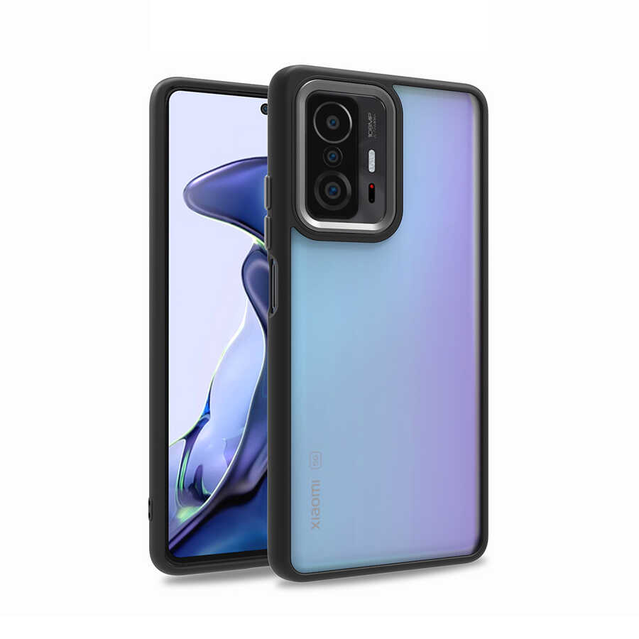 Xiaomi Mi 11T Pro 5G Kılıf NXXA Flora Kapak-Siyah