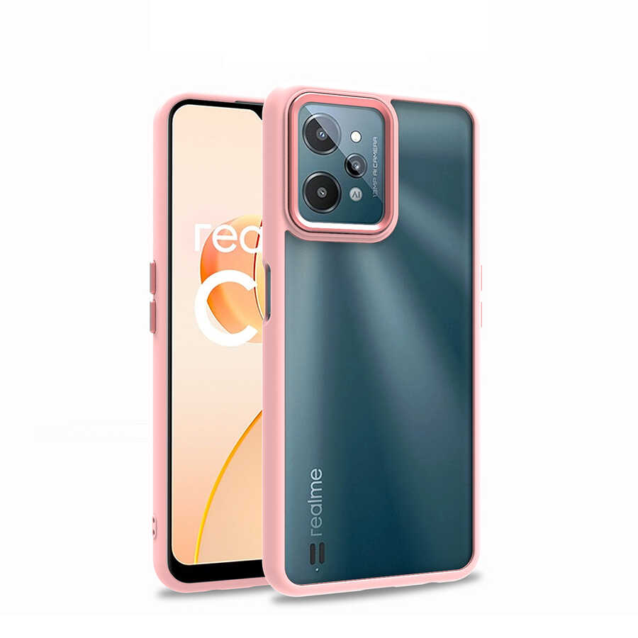 Realme C31 Kılıf NXXA Flora Kapak-Rose Gold