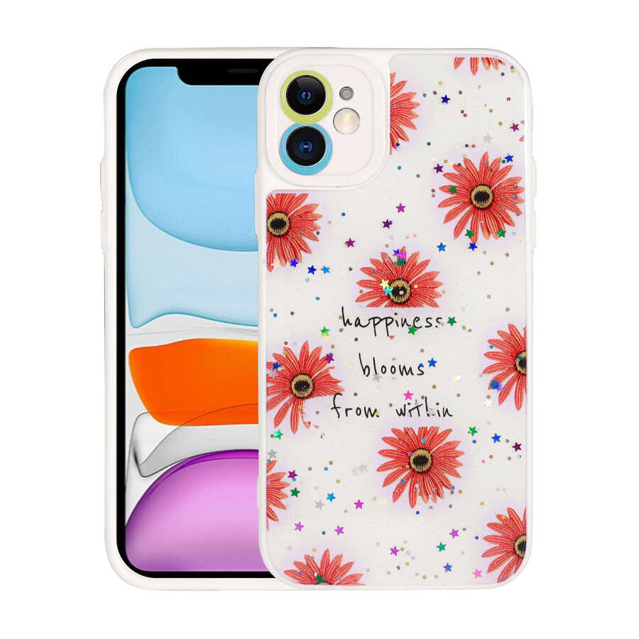 iPhone 11 Kılıf Kamera Korumalı Sert Desenli NXXA Pami Kapak-NO6