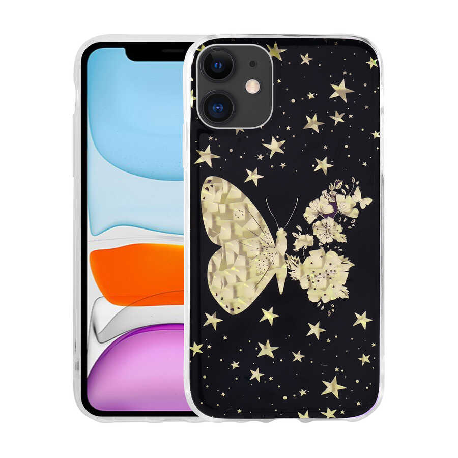 iPhone 11 Uyumlu Desenli Sert NXXA Elnov Kapak-NO2